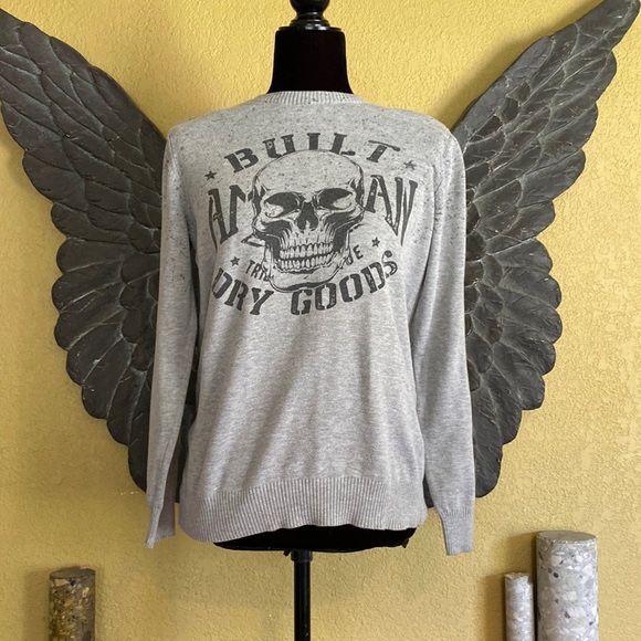 LCW Teen Skull Pullover Sweater