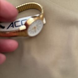 Timex Aqua Vintage Indiglo Water Resistant Stretch Bracelet New Needs Battery 