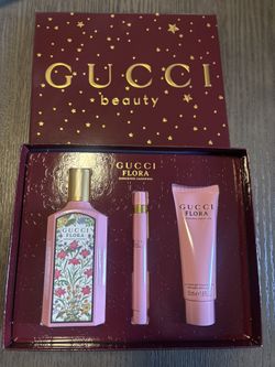 Gucci Flora Gardena 3pc Gift Set Full Size 3.4oz Bottle