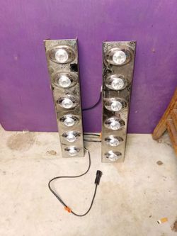 stainless steel front air cleaner light bars