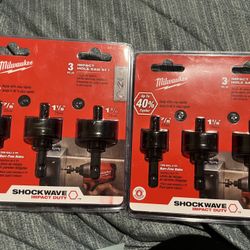 Milwaukee Impact Hole Saw Set $35 Each Cada Una
