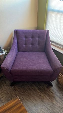 2 purple chairs
