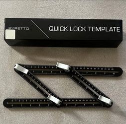 Multi-angle Ruler with Lock - Ultimate tool for tiling, carpentry, crafting and much more!!