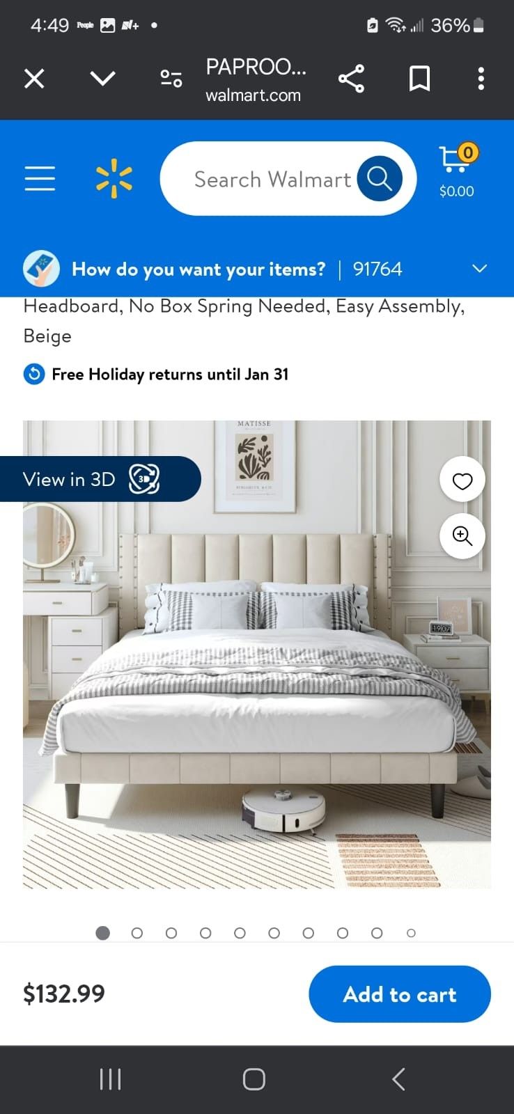 Full Bed Frame With Slats for Sale in Ontario, CA OfferUp
