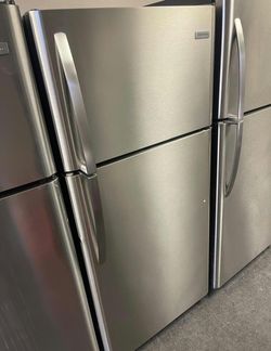 Frigidaire Top Freezer Refrigerator Stainless Steel