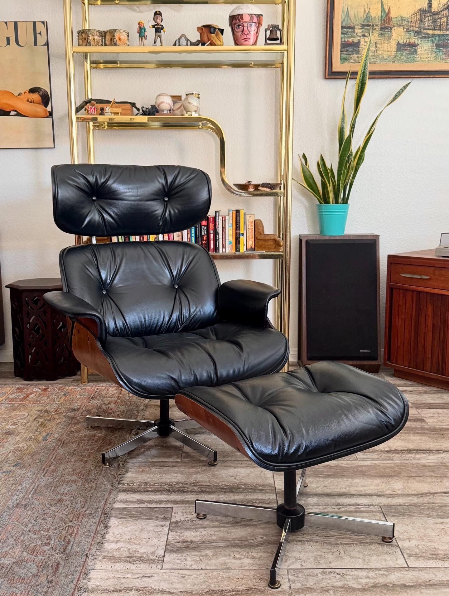 Vintage Eames Style Lounge Chair