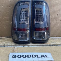 #OT95 Fit 08-16 Ford F250 F350 Super Duty XL XLT C-Bar LED Smoked Clear Tail Light Pair Taillight Lamp