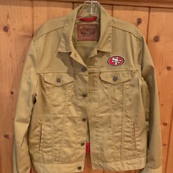 49ERS LEVIS JACKET SIZE LARGE 