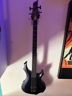 ESP LTD BLACK METAL BASS GUITAR