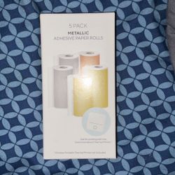 5 Pk Metallic Adhesive Psper rolls