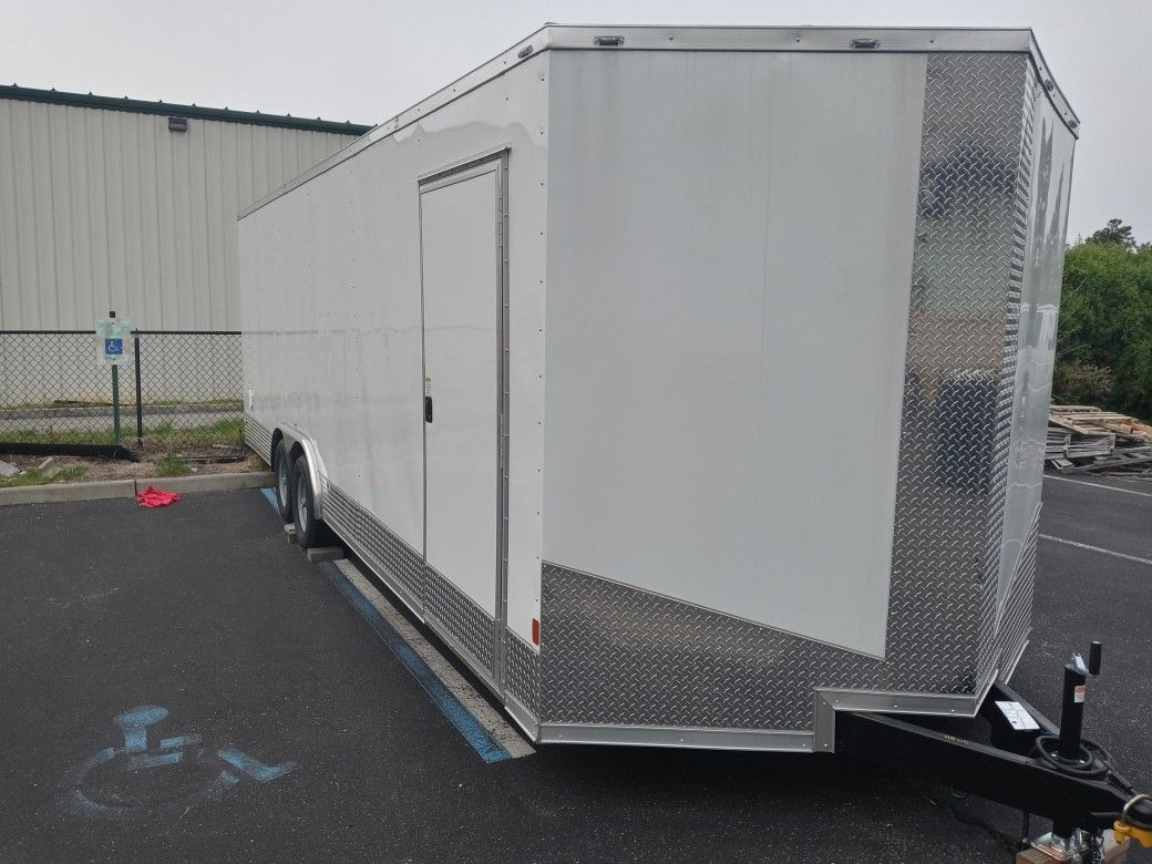 8.5x24ft Enclosed Vnose Trailer Brand New Moving Storage Cargo Car Truck SXS UTV ATV. Bike Motorcycle Car Truck Hauler