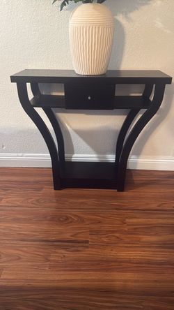 $50 Dark brown  Wood Console Table with Drawer