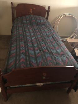 Two twin bed frames