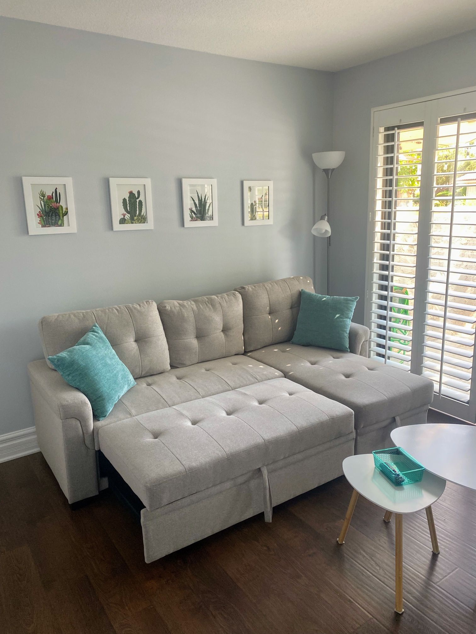 Whitby 86" Wide Reversible Sleeper Sofa & Chaise