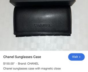 Chanel Eyeglasses Folding Quilted Leather Flap Case Large