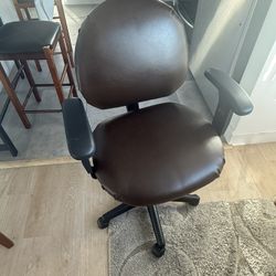 Brown Leather Office Chair