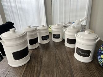 Kitchen Canister - Cookie Jar - Containers & Set Of Mugs