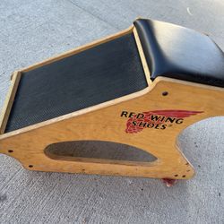 VINTAGE RED WING SHOES BOOT SHOP DISPLAY FITTING STOOL RARE!
