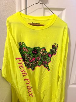 The Fresh Prince Neon Yellow Long Sleeve Shirt – XL