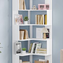 6-Tier Corner Bookshelf