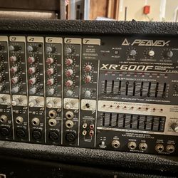 Reavey Xr 600f 6 Channel Stereo Powered Audio Mixer