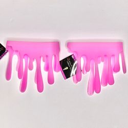 Set of 2 Target Bullseye Halloween Glow in the Dark Pink Slime Tumbler Sleeves