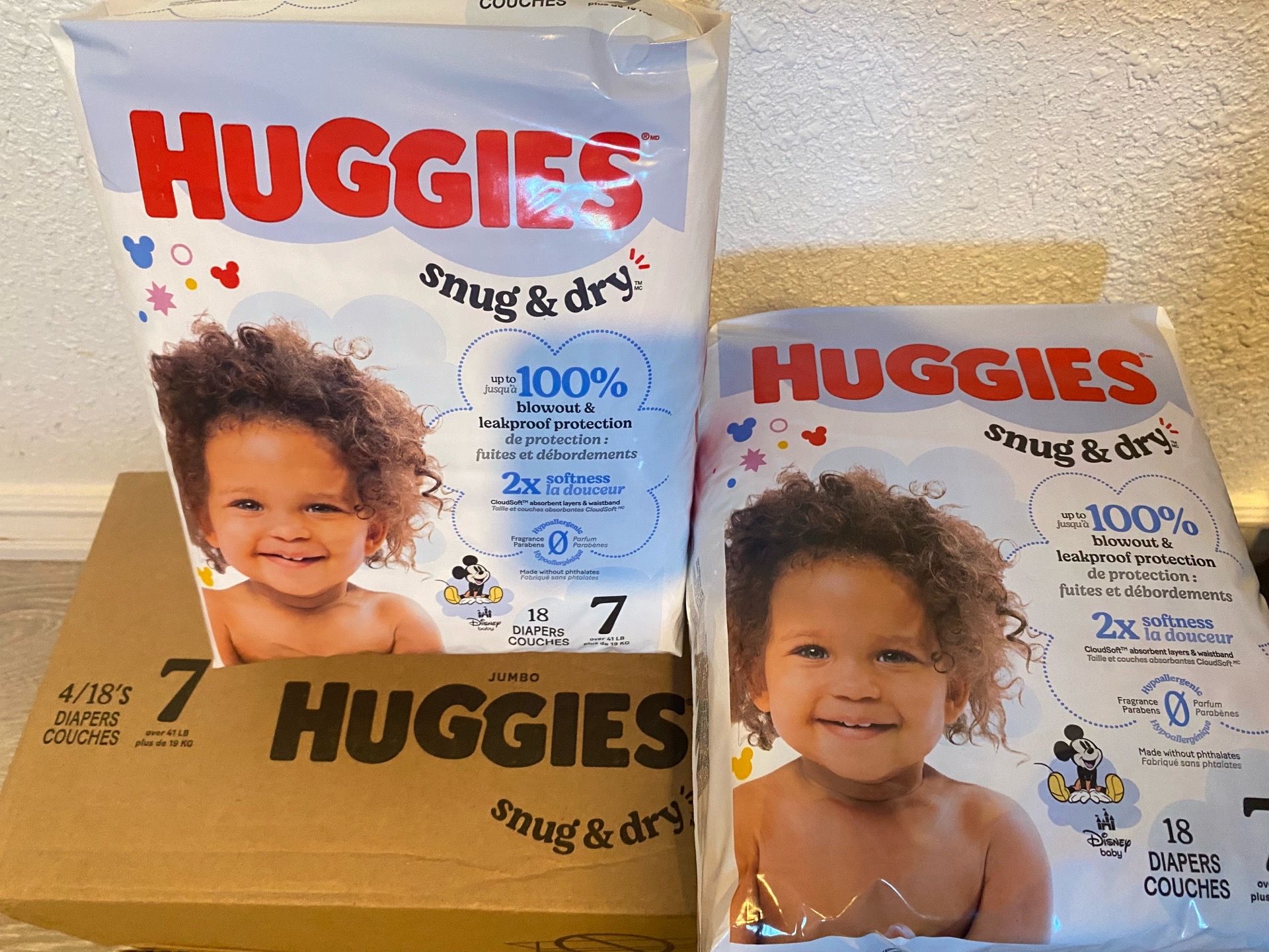 Huggies diapers size 7