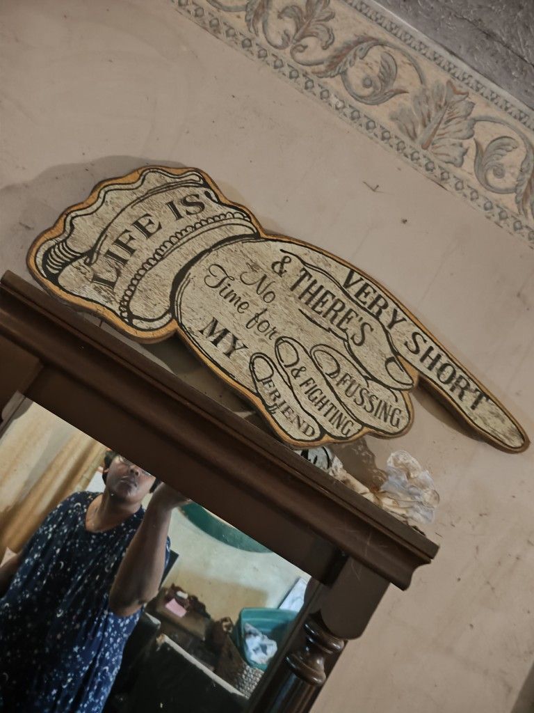 Life Is Short Wooden Sign