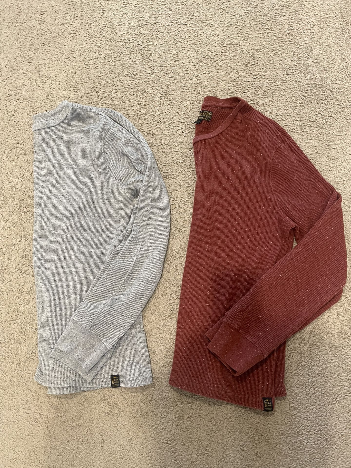 Lucky Brand Thermal Crew Shirts Bundle- Size Large