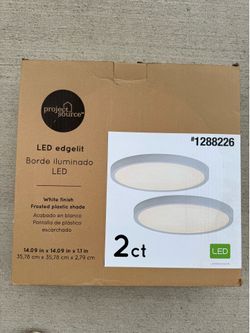 14 in. Low Profile White LED Flush Mount Ceiling Light