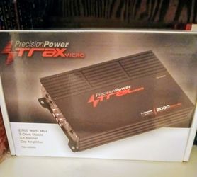 Precision Power Trax Micro 2000 Watts 4 Ch Amplifier Brand New In The Box