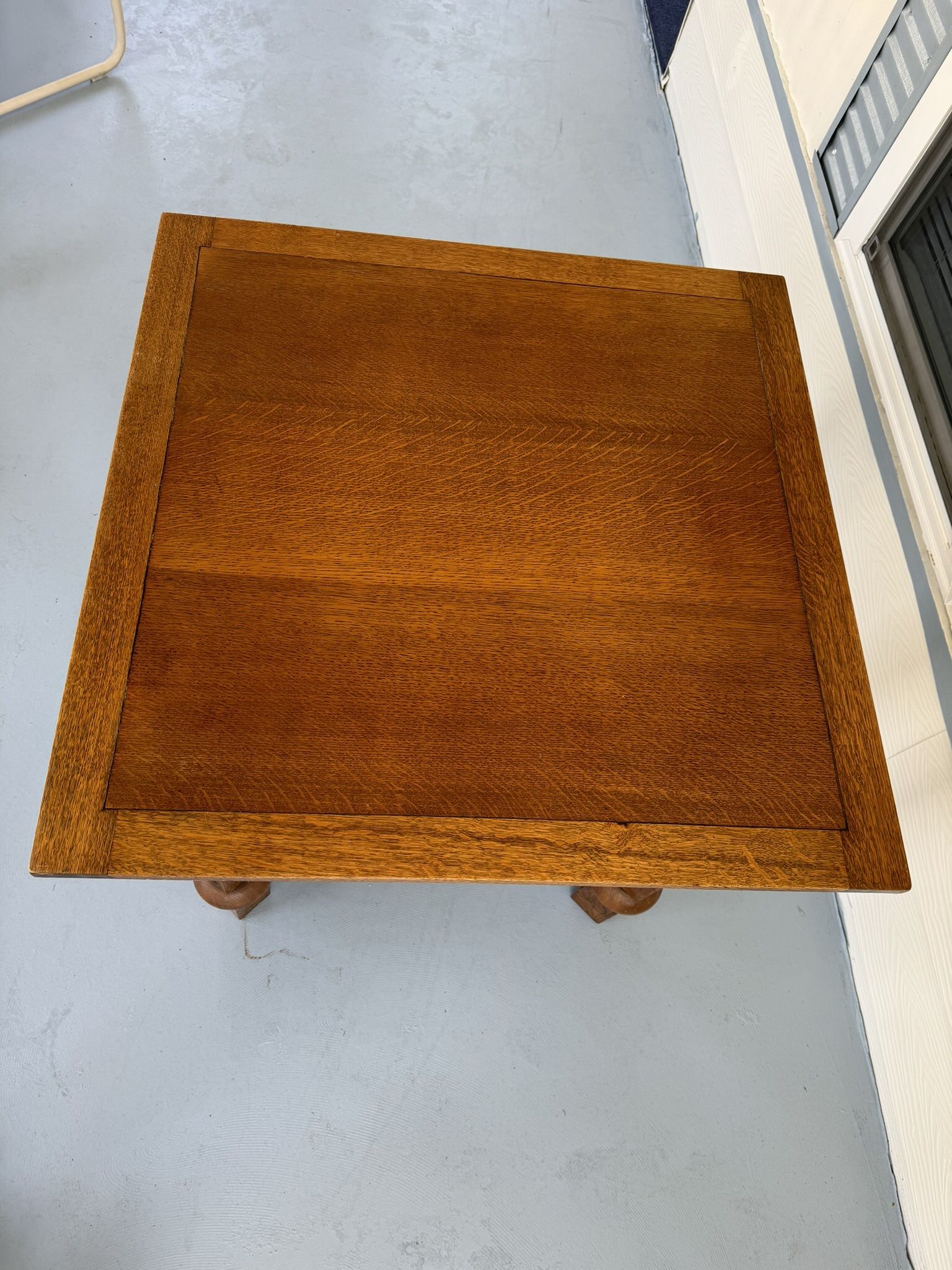 Antique, Solid, Oak, Dinner Table Expandable