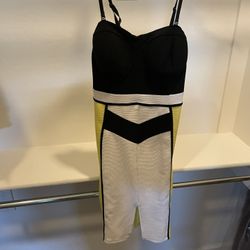 Yellow And Black Dress