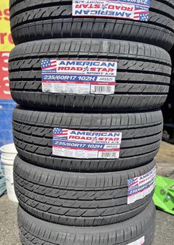 Vendo set de llantas nuevas 235/60R17 marca American con 50,000 mil millas de garantía
