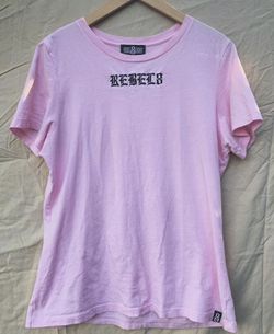 Pink thrifted tee