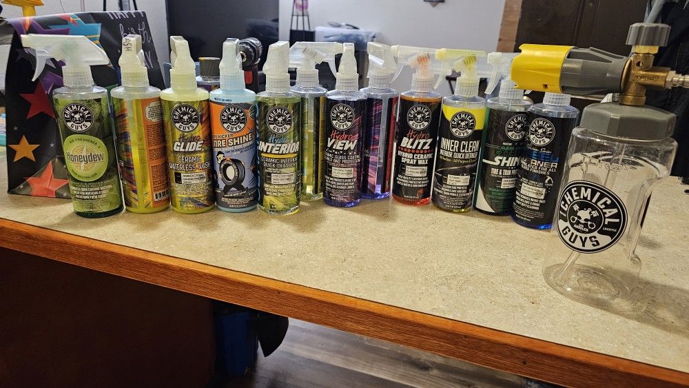 Chemical Guys Lot + Foam Cannon