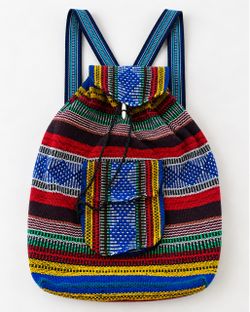 Artesanías De Horte Woven Backpack – Made in Mexico – 90% Acrylic / 10% Polyester