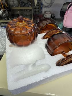 Harvest Pumpkin Candy Dishes