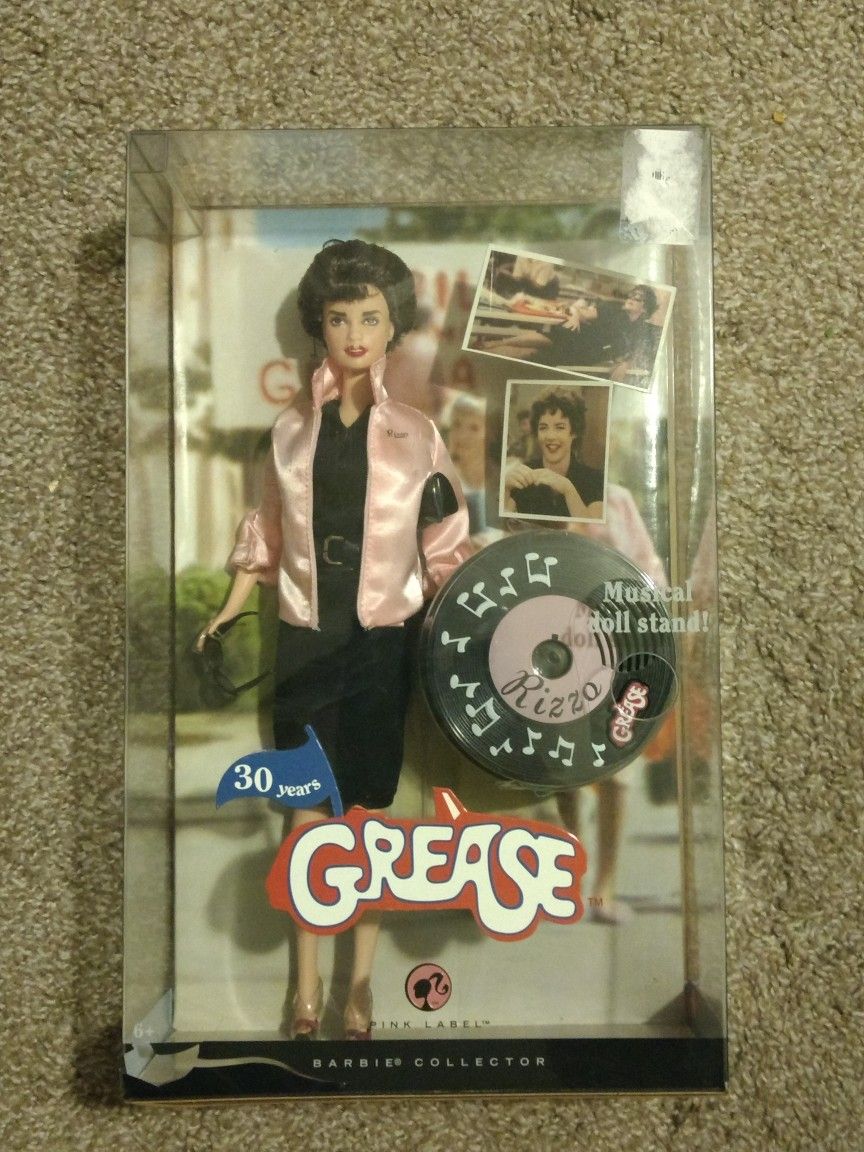 Pink Label Barbie Collection 30 Years Grease Rizzo Pink Ladies Doll (Damaged)