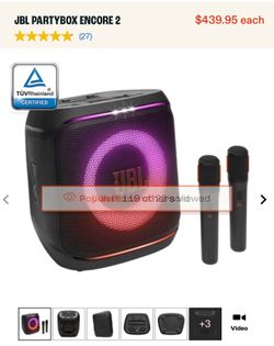 JBL ENCORE 2 with mics and extra battery