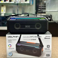 Portable Party Boombox Dolphin Speaker | 40 Watts I Strap to carry