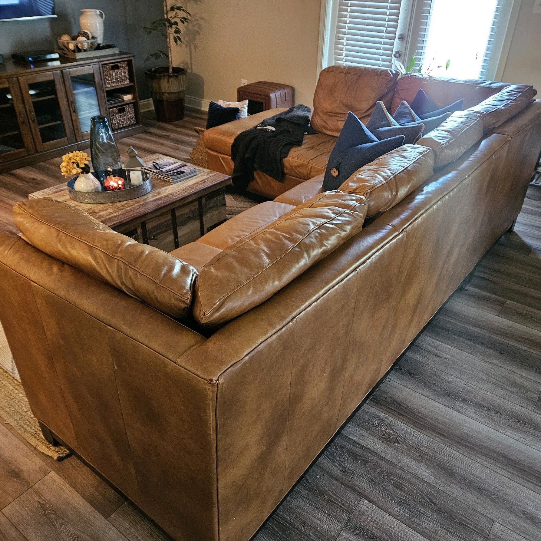 Leather Sofa For Sale!