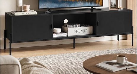 Black 58’’ TV Stand for TV’s up to 65 Inch