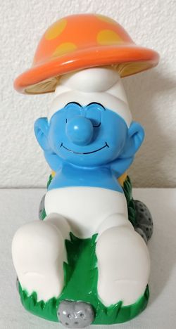 SMURF PIGGY BANK. VINTAGE. RARE.