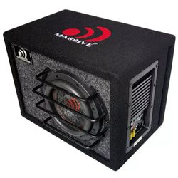 6.5" 250 Watts RMS Powered Subwoofer in Ported Enclosure Read Description 