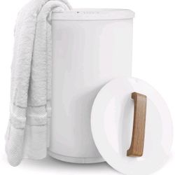 NEW SAMEAT Heated Towel Warmers for Bathroom Large Towel Warmer Bucket, Wood Handle