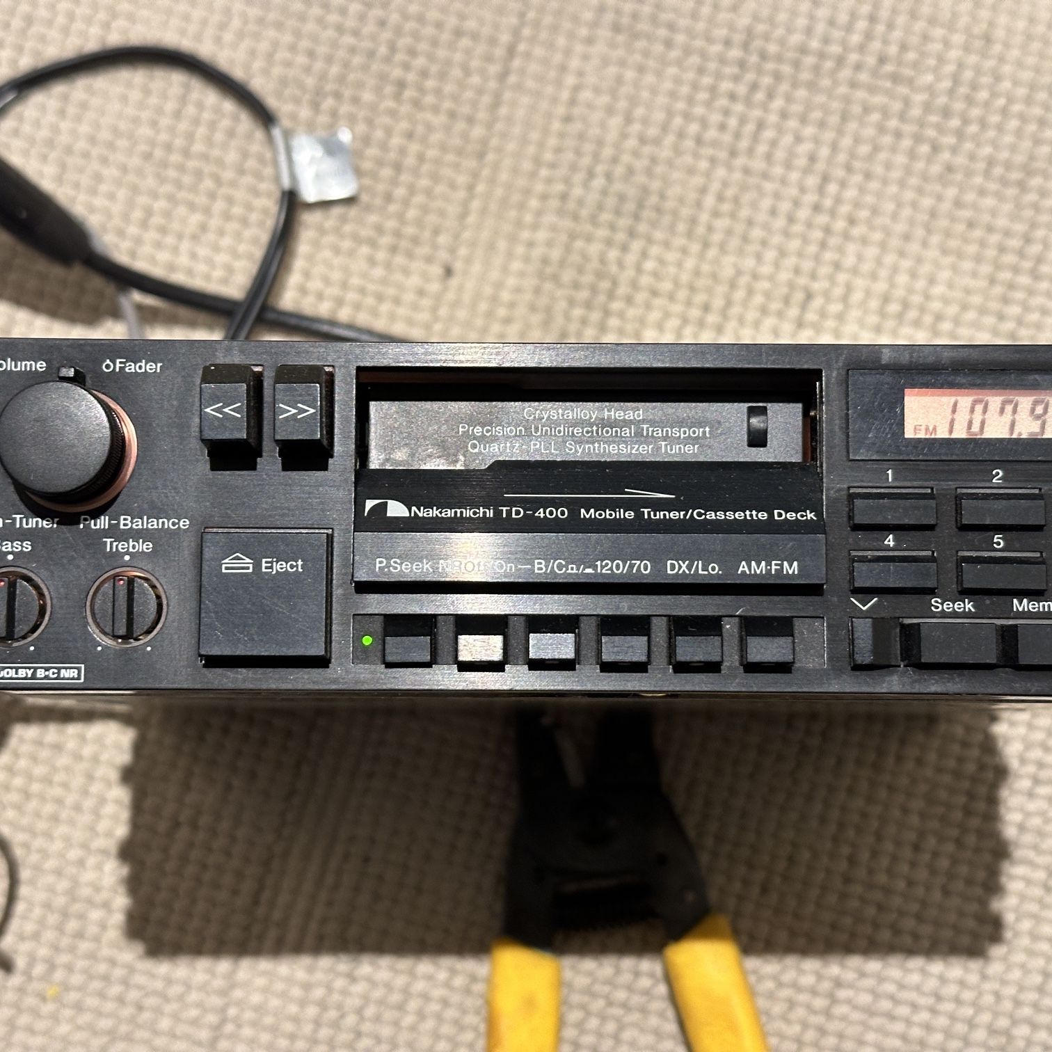OLD SCHOOL: NAKAMICHI TD-400 MOBILE TUNER/CASSETTE DECK