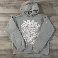 Grey Sp5der Hoodie 