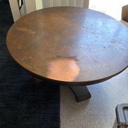 Copper Coffee Table And Side Table 