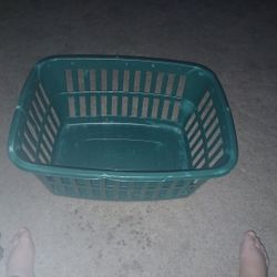 Green Rectangular Basket